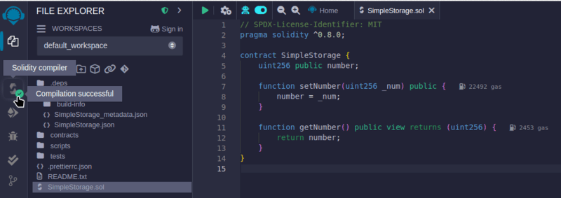 SimpleStorage.sol-Compile